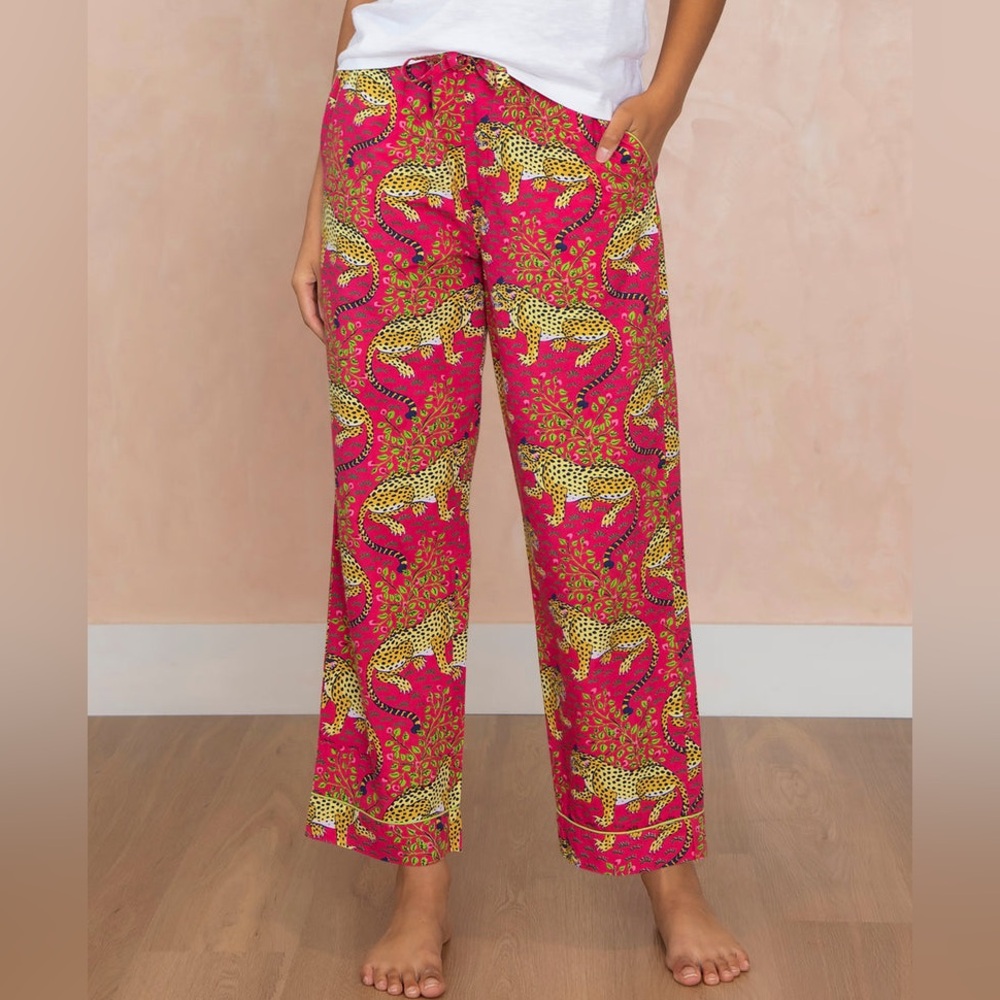 Printfresh Pink Leopard Print Pants - image 1